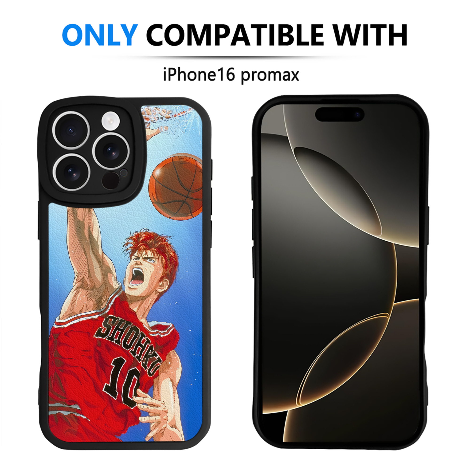 （画像用） SLAM DUNK／スラムダンク 【iPhone 16シリーズ対応】シリコンスマホケース（レザー調） 材質：シリコン